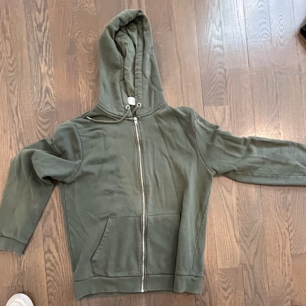 ASOS Olive Green Zip-Up Hoodie